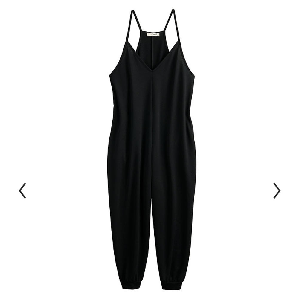 Drop Waist Terry Knit Jumpsuit w/free MASK